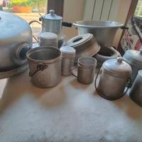 OGGETTI VARI IN ALLUMINIO ANNI '50