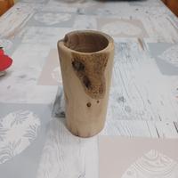 vaso in legno di ulivo 