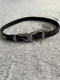 Cinta nera doppia fibbia