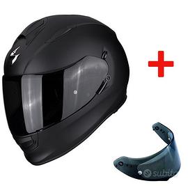 CASCO INTEGRALE SCORPION EXO 491 NERO VISIERA FUME