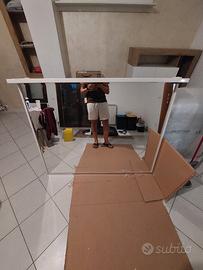 Specchio bagno con 3 faretti