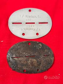 3 piastrine tedesche ww2 