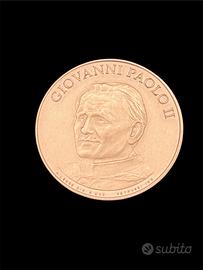 medaglia oro 18k Giovanni Paolo II  canonizzazione