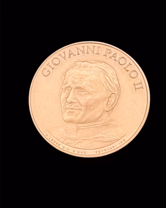 medaglia oro 18k Giovanni Paolo II  canonizzazione