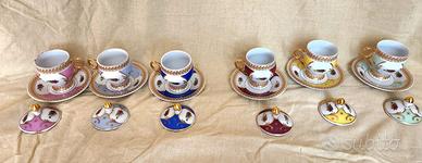 servizio di 6 tazze da caffè o da tè uniche