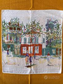 Fazzoletto Kreier vintage anni 60 Utrillo montmart