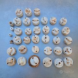 Interruttore rotativo ceramica vintage