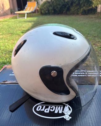 Casco moto Jet Demi-Jet "500 World Race" - Bianco
