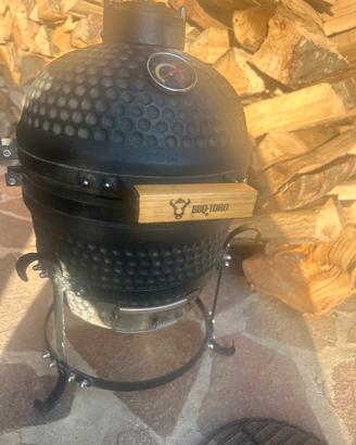 Barbecue in ceramica nero opaco