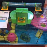 1 gabbie per roditori + espansione + accessori