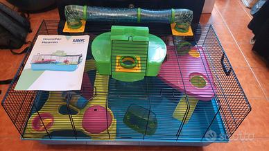 1 gabbie per roditori + espansione + accessori