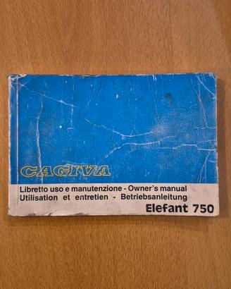 USO E MANUTENZIONE, CAGIVA ELEFANT 750
