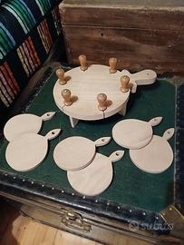 Set taglieri + coltelli