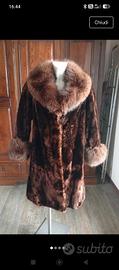 Elegante cappotto in castoro tosato e Volpe 