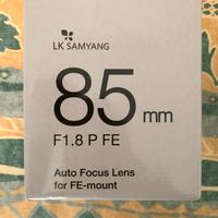 Obiettivo Samyang 85mm f/1.8 P FE attacco Sony E