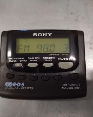 Radio Portatile Sony SRF-M48RDS Fm Walkman Vintage