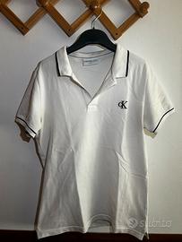 Polo Calvin klein bianca
