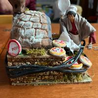Personaggio presepe in movimento