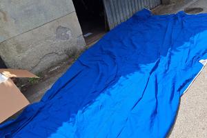 Tendalino roulotte Ferrino anni 90 - azzurro