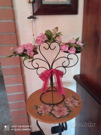 Portacandele/candelabro in ferro 