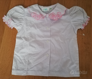 Camicia mezza manica neonata