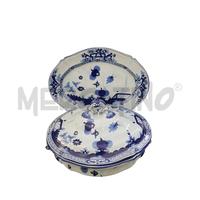 ZUPPIERA + VASSOIO OVALE CERAMICA D'IMOLA DECORO B