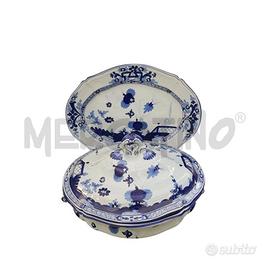 ZUPPIERA + VASSOIO OVALE CERAMICA D'IMOLA DECORO B