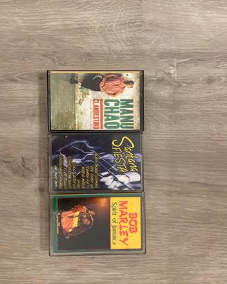 Musicassette Manu Chao,Bob Marley e Santana