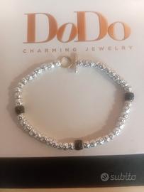 bracciale argento e oro 18kt Dodo