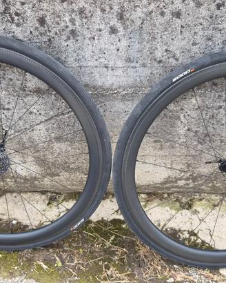 Ruote in carbonio rim da 40 tubless