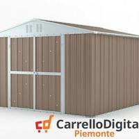 Box struttura lamiera Acciaio 327x307 tortora