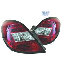 FANALI OPEL CORSA D 06-14 LED ROSSO CROMATO