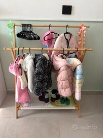 Appendiabiti Montessori per bambini in bambù