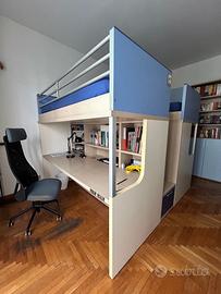 cameretta a tre letti Doimo Cityline