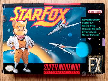 Scatola di Starfox per Super Nintendo SNES ntsc 
