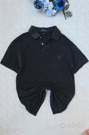 Polo Ralph Lauren-Uomo-TG M-Slim Fit-Grigio scuro