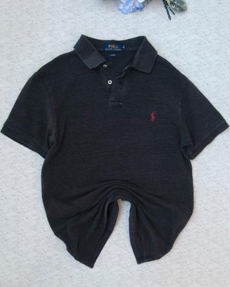 Polo Ralph Lauren-Uomo-TG M-Slim Fit-Grigio scuro