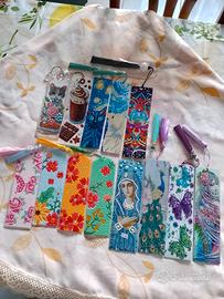 Segnalibri artigianali diamond painting da 3€ a10€