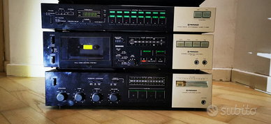 Impianto stereo HiFi Pioneer fine anni '70 vintage