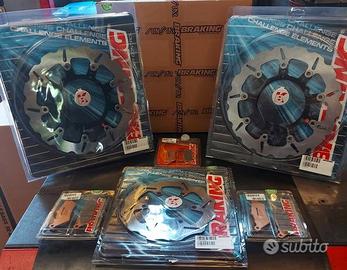 Kit 3 dischi freno wave + pastiglie ktm lc8