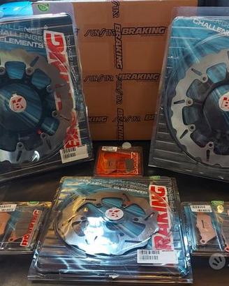 Kit 3 dischi freno wave + pastiglie ktm lc8