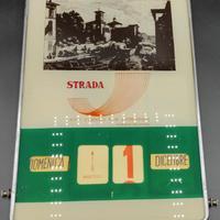 Calendario perpetuo Strada vetri curvati vintage