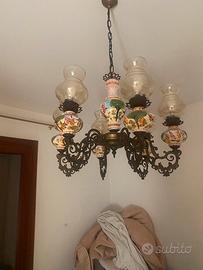 Vendi 2 aplique e 2 lampadari vintage Capodimonte