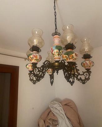 Vendi 2 aplique e 2 lampadari vintage Capodimonte