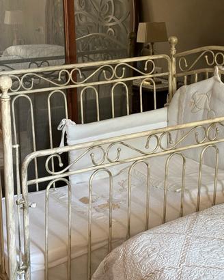 lettino culla bimbo/a in ferro battuto