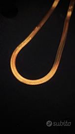 Collana placcata in oro accio inox inossidabile 

