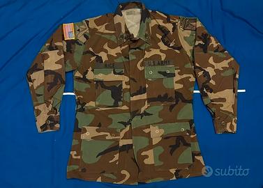Giacca US Army Woodland BDU con patch