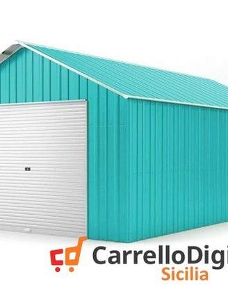 Baracca cantiere 438x724 con saracinesca azzurro