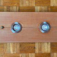 Lampadario plafoniera in legno fatto a mano