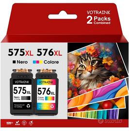 Cartucce Canon 575XL 576XL Nero Colore 3 Pack 